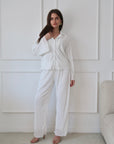 Emilia Pearly Pant Set in Dove