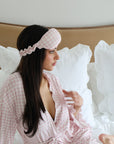 Bamboo Gingham Eye Mask