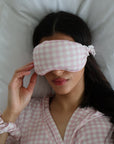 Bamboo Gingham Eye Mask