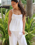Cotton Tank Pant Set in Dove