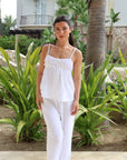 Cotton Tank Pant Set in Dove