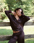 Ava Pant Set in Espresso