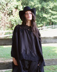 Emery Cape Pant Set in Black