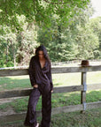 Ava Pant Set in Espresso