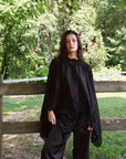 Emery Cape Pant Set in Black