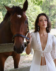 Lina Lace Tie Robe