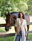 Lina Lace Tie Robe