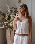 Pointelle Short in Dove