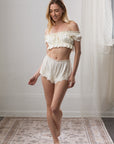 Luna Bralette in Antique Ivory