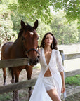 Lina Lace Tie Robe