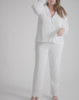 Pleated Bridal Set in Dove