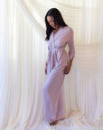 Riley Kimono Bamboo Pajama Set in Dusty Rose