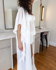 Chiffon Flowy Ruffle Robe