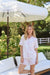 Rose Toile Ruffle Bamboo Pajama Short Set