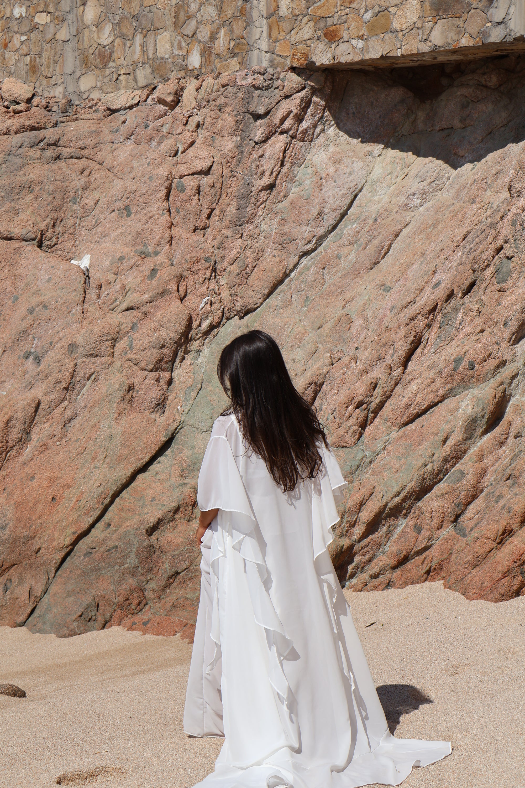 Chiffon Flowy Ruffle Robe