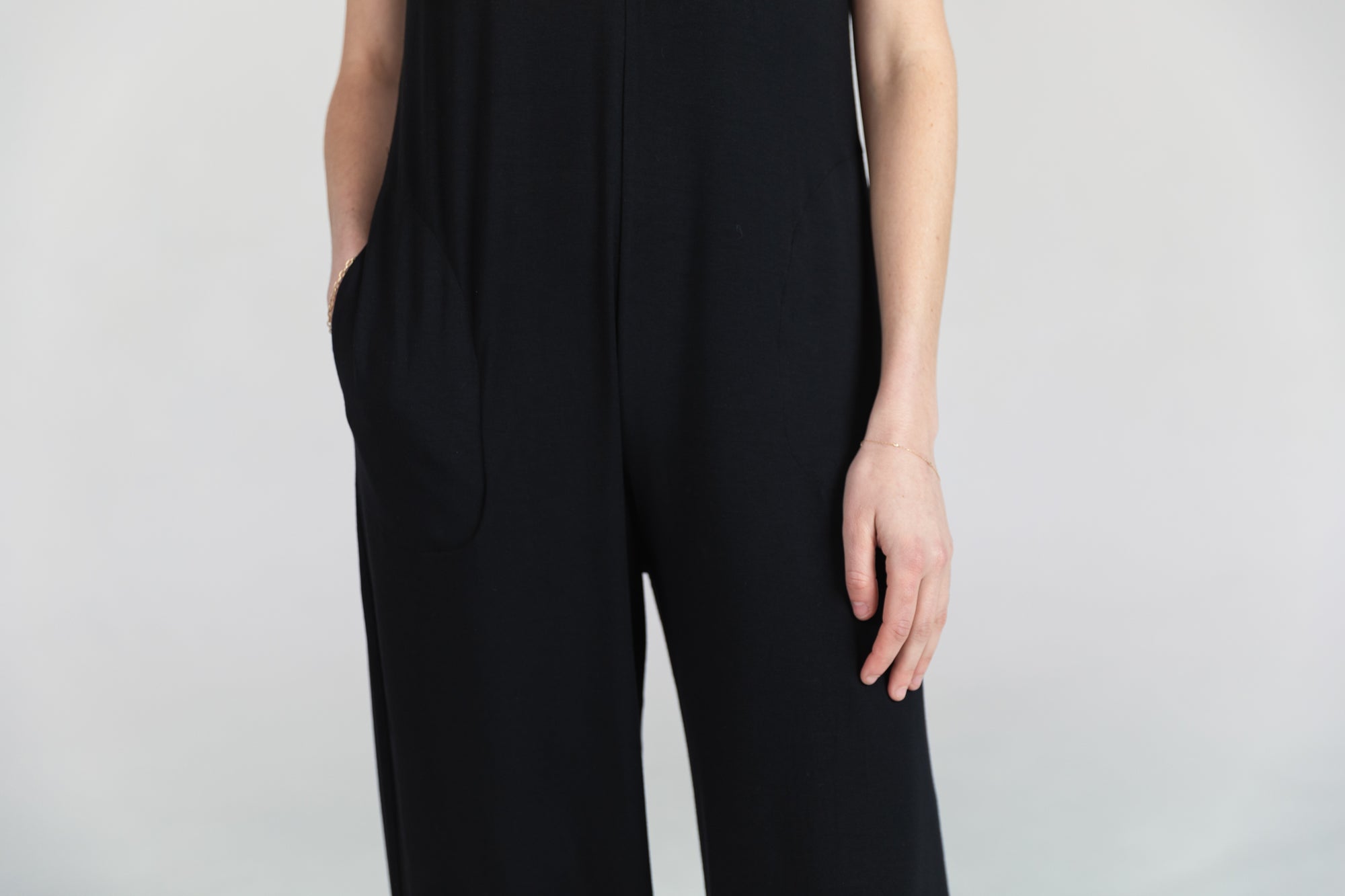 The Anywear Jumpsuit in Onyx