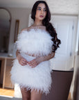 Olivia Ostrich Feather Skirt