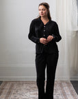 Pleated Set in Black