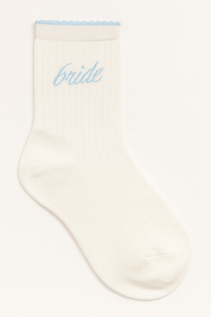 Bride Ruffle Bamboo Socks