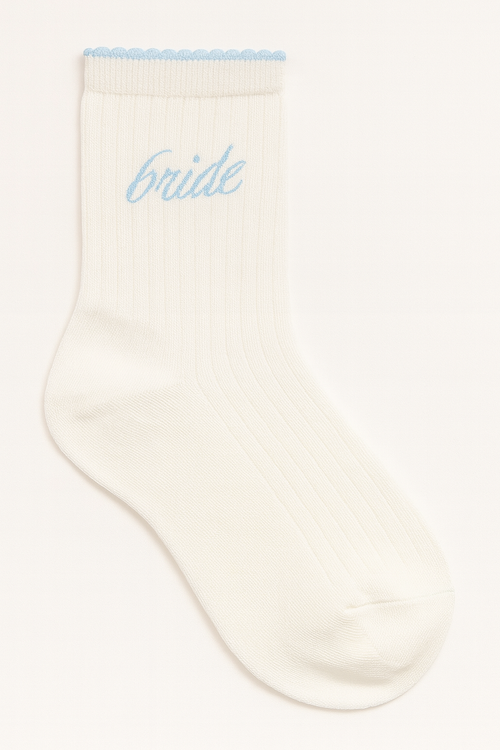 Bride Ruffle Bamboo Socks