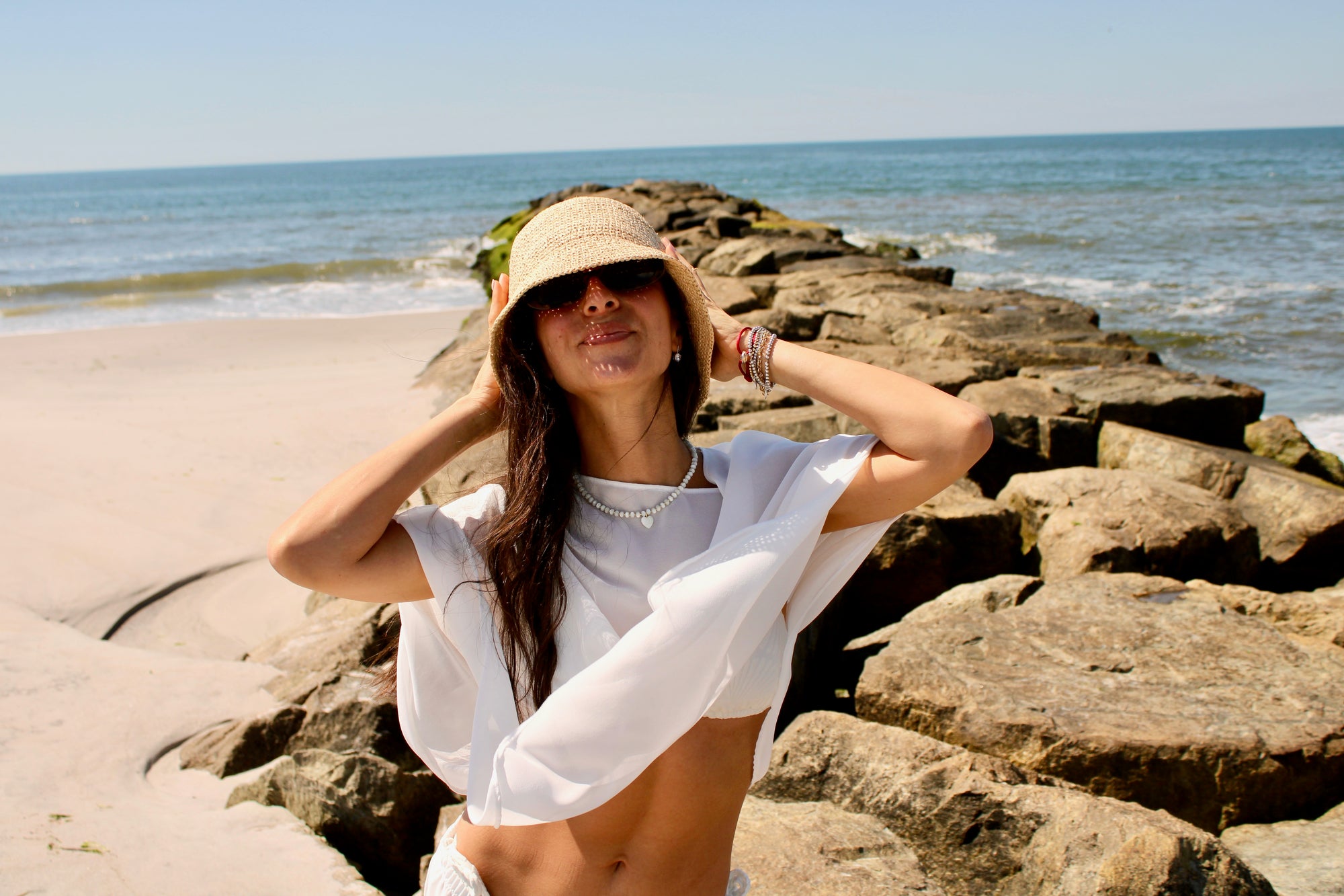 Waverles x Milbar Saltwater Heart Necklace