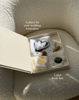Linen Wedding Keepsake Book Box