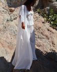 Chiffon Flowy Ruffle Robe
