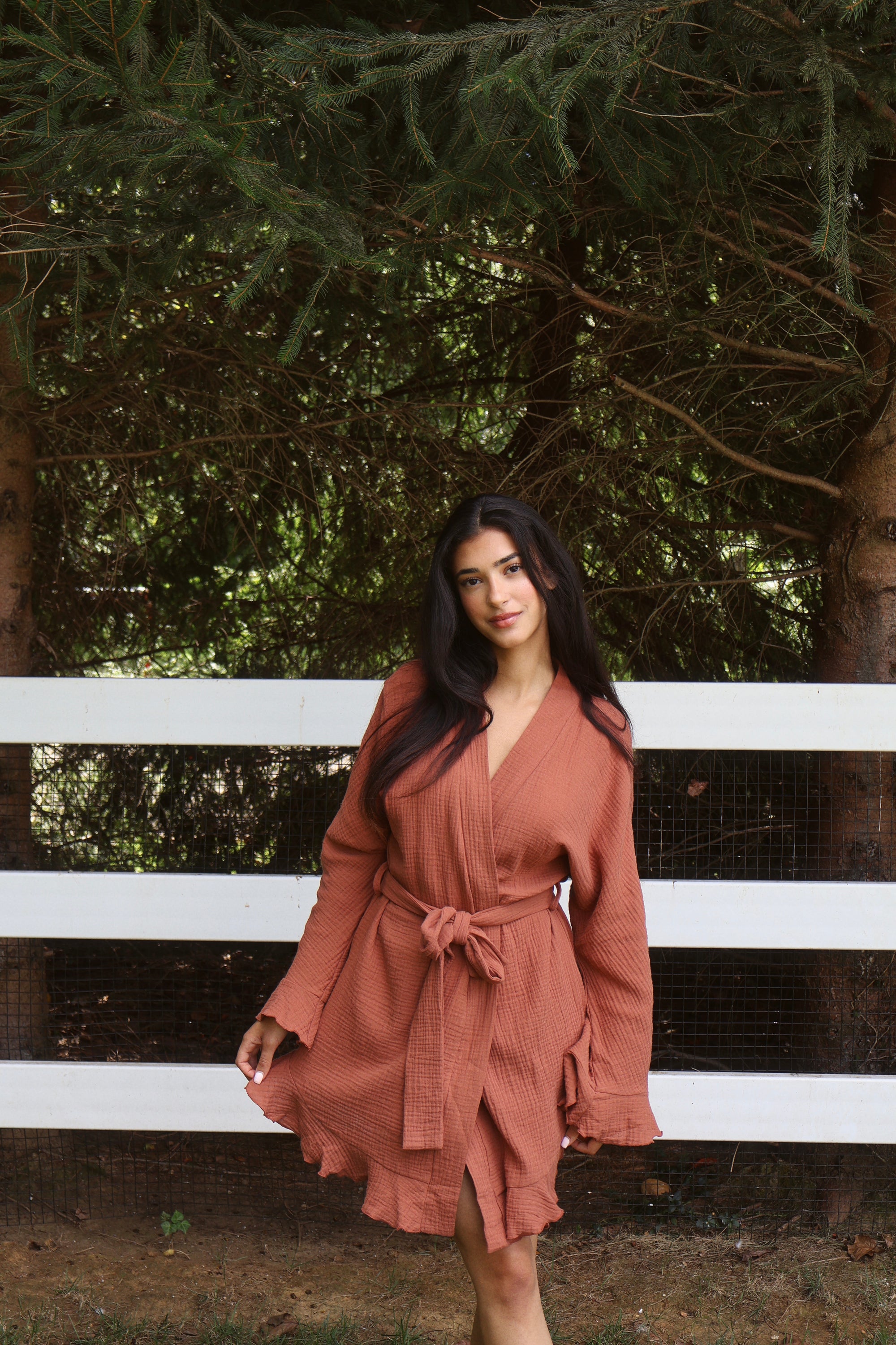 Romance Wrap Bridal Set in Terracotta