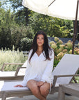 Jade Bridal Pearly Pleats Short Tie Set in Dove
