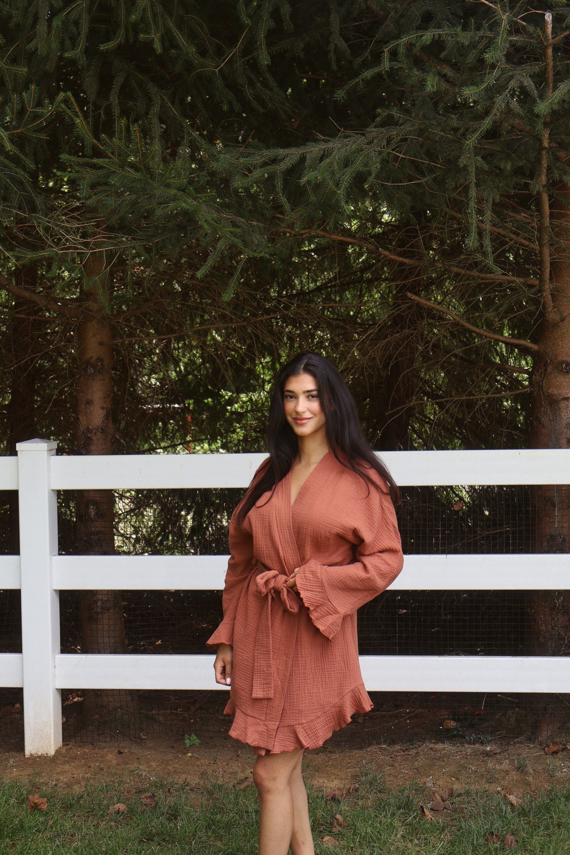 Romance Wrap Bridal Set in Terracotta