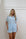 Pleats Short Bridal Set in Light Blue