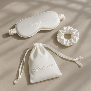 Satin Bride Eye Mask & Scrunchie Set