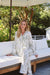 Olive Toile Ruffle Bamboo Pajama Pant Set