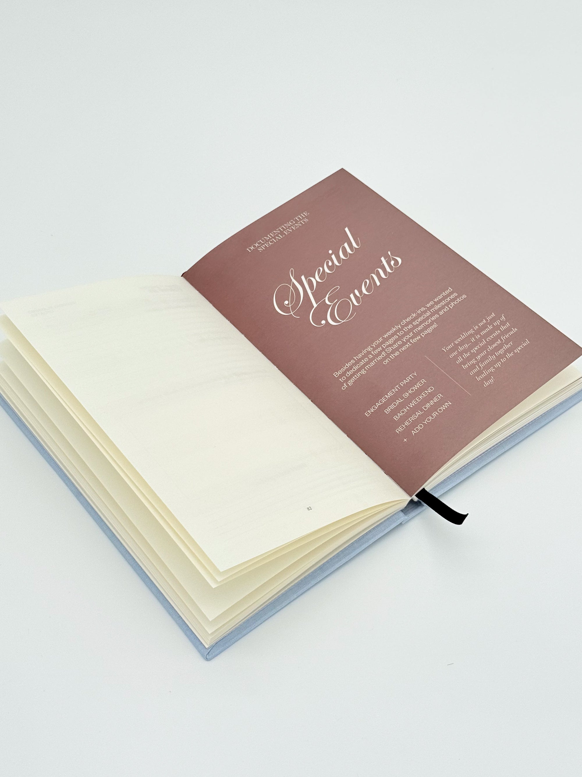 The Wedding Planning Journal blue linen