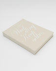 Linen Wedding Keepsake Book Box