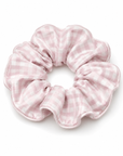 Bamboo Gingham Scrunchie in Pink