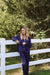 Pleated Set in Navy