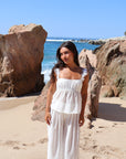Chiffon Bloom Pant Set in Dove