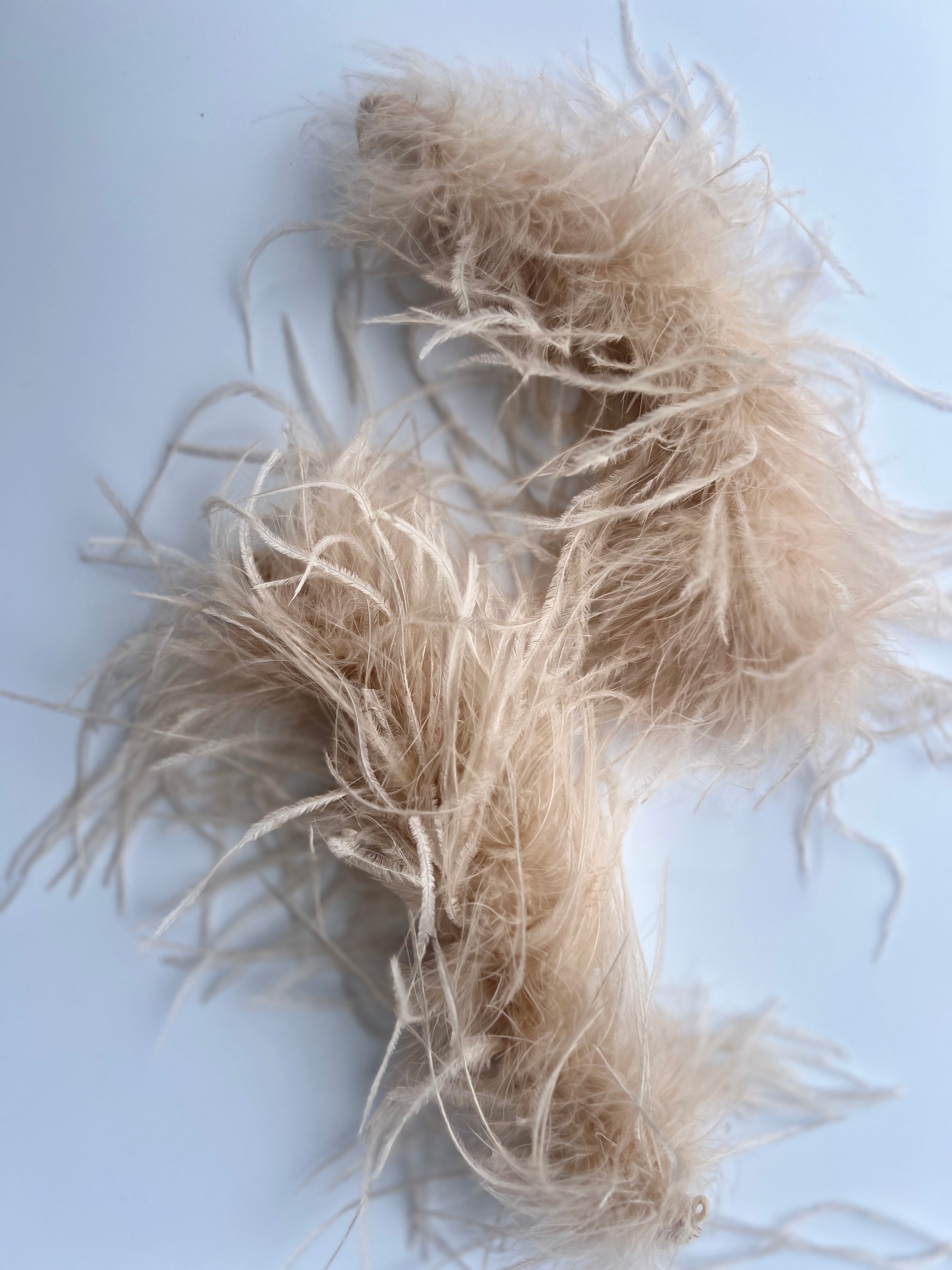 Champagne Detachable Feather Cuffs (Set of 2)