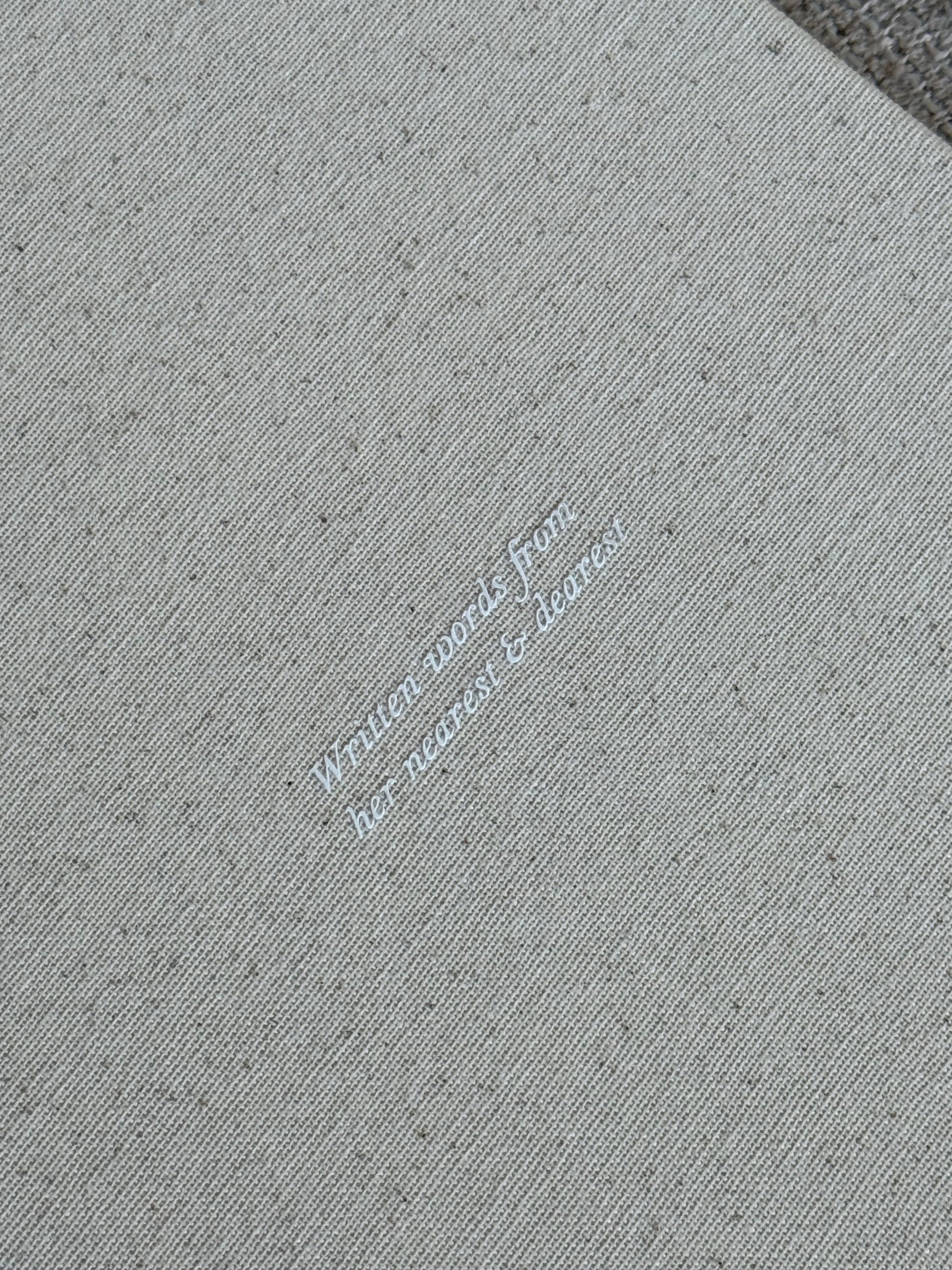 Letters to the Bride Book in Classic Linen