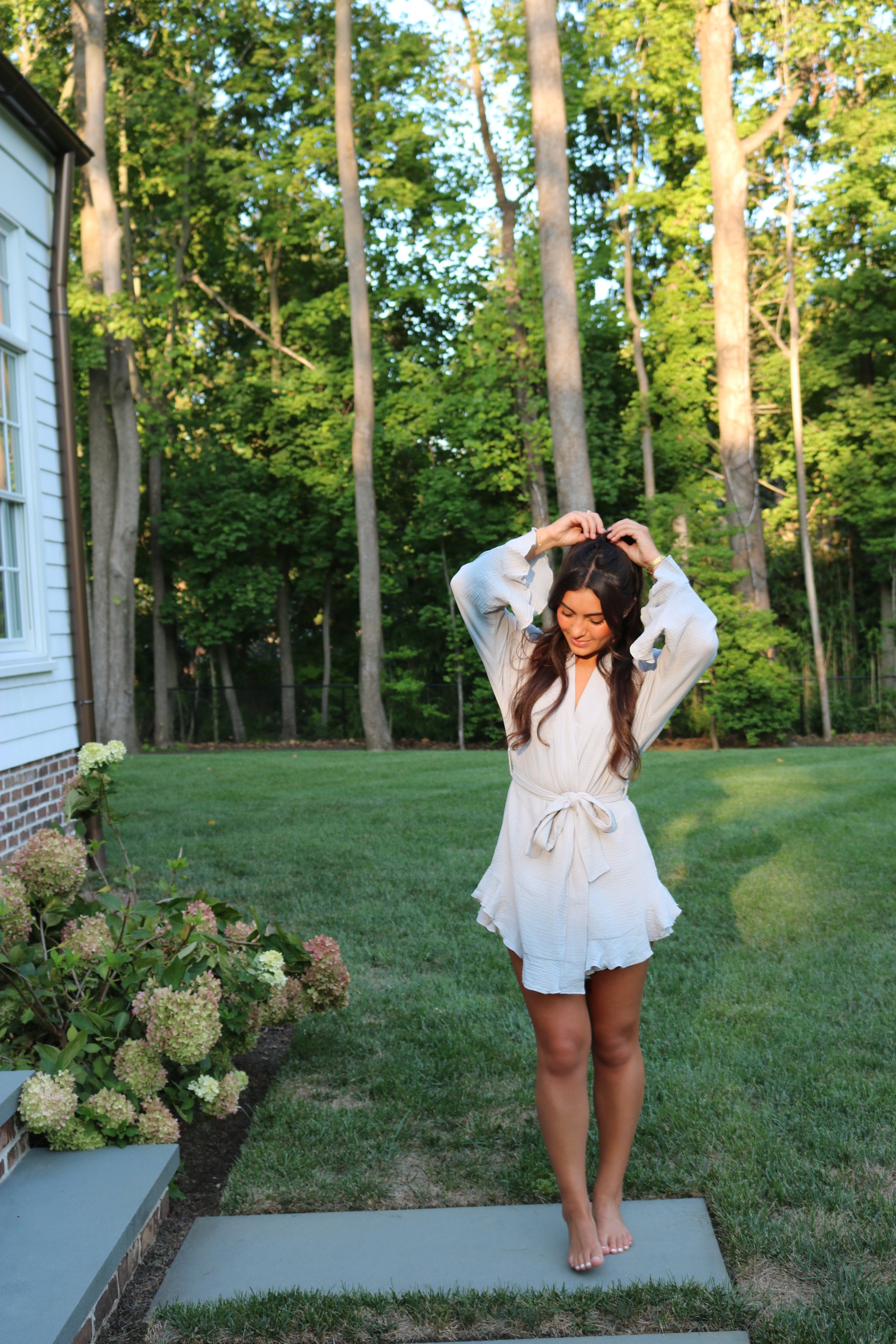 Romance Wrap Bridal Set in Mist