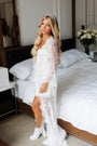 Celine Bridal Lace Train Robe