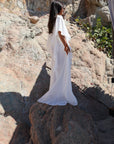 Chiffon Flowy Ruffle Robe