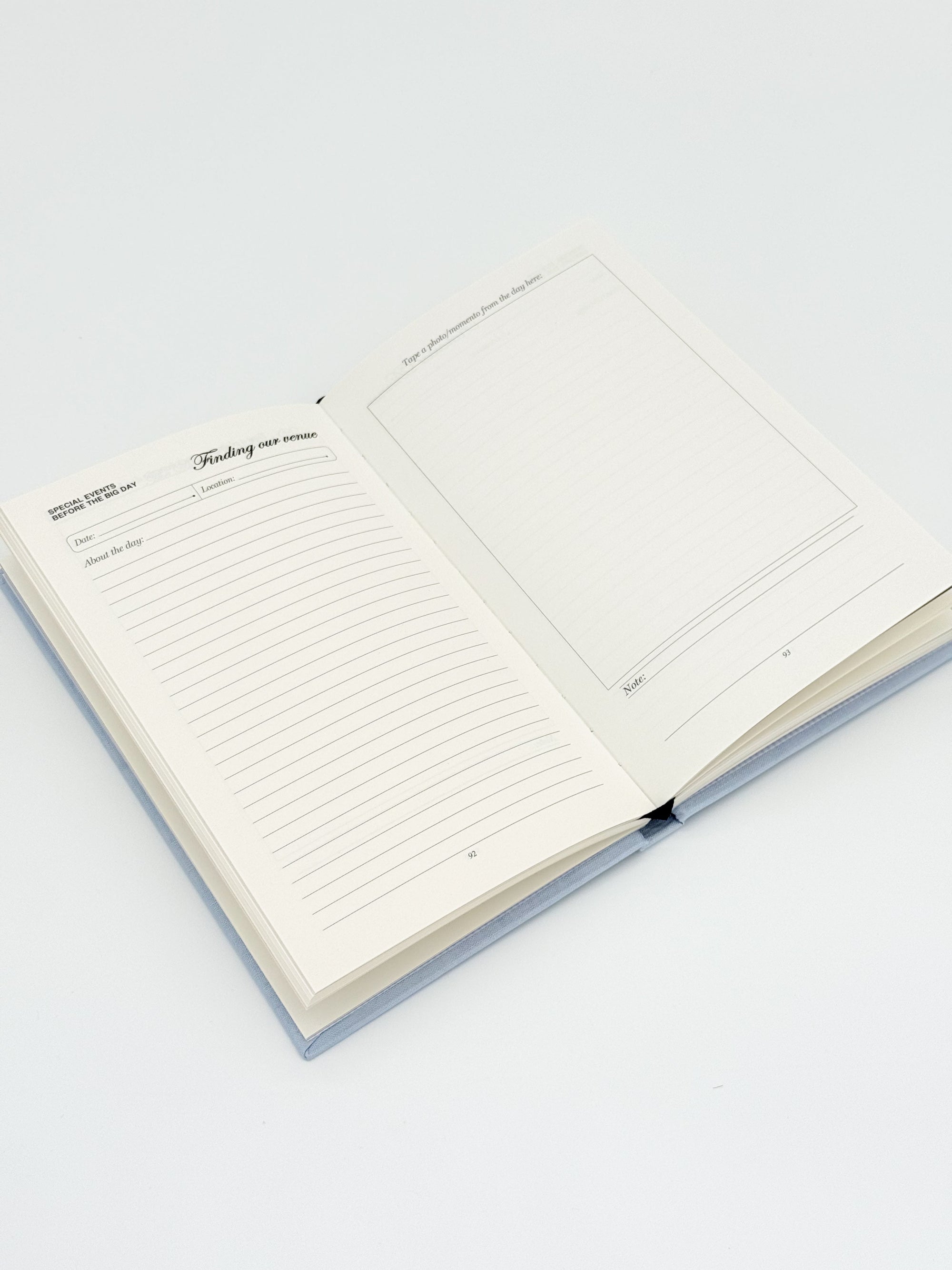 The Wedding Planning Journal blue linen