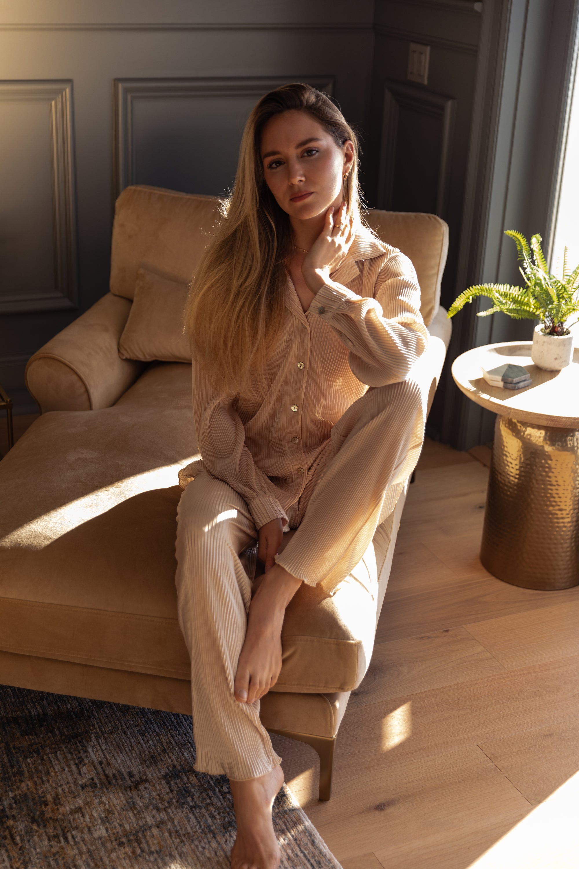 Pleats Please Set in Champagne