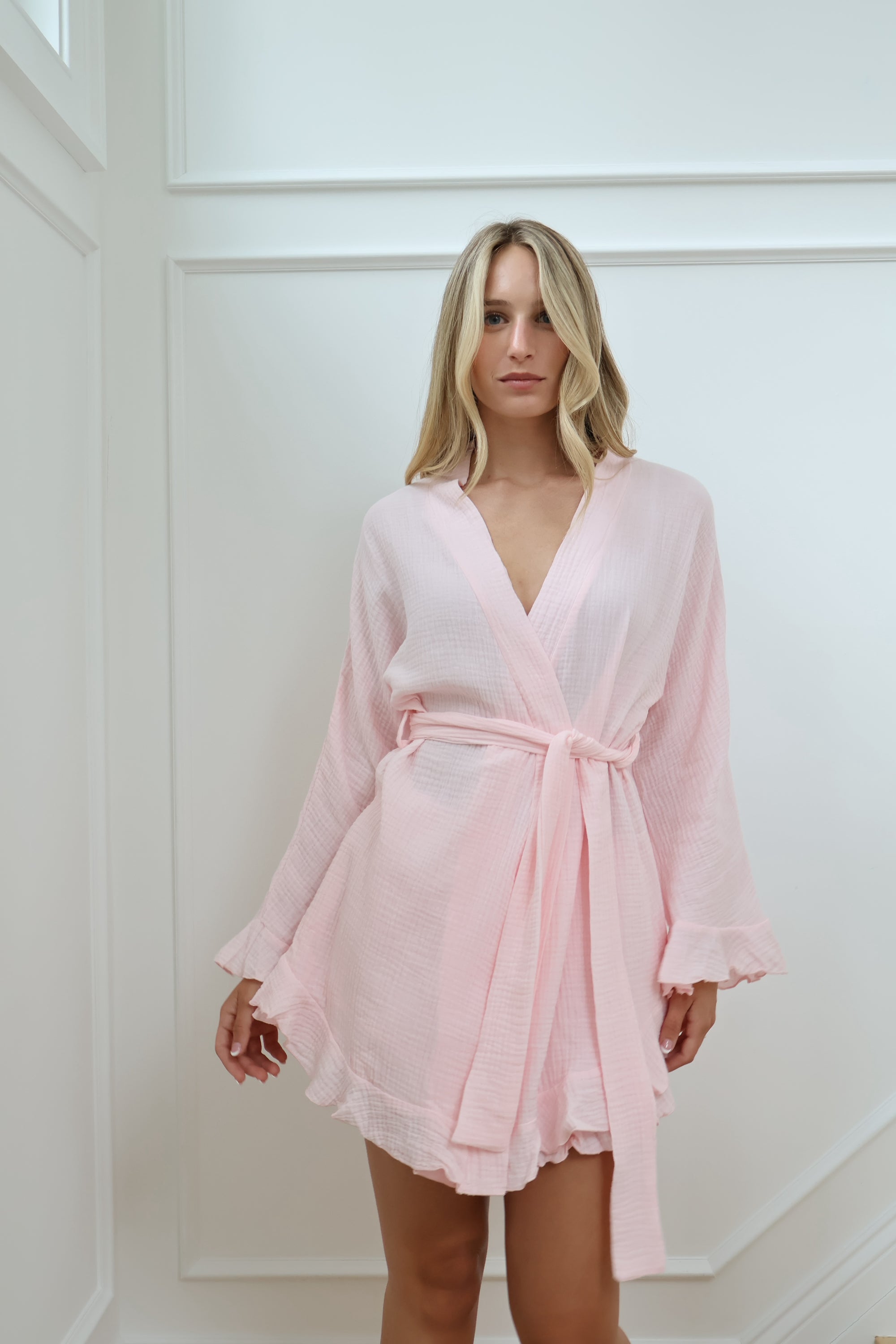 Romance Wrap Bridal Set in Blush