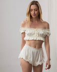 Luna Bralette in Antique Ivory
