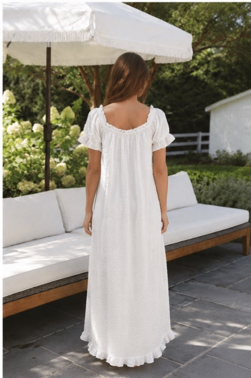 Swiss Dot Maxi Dress