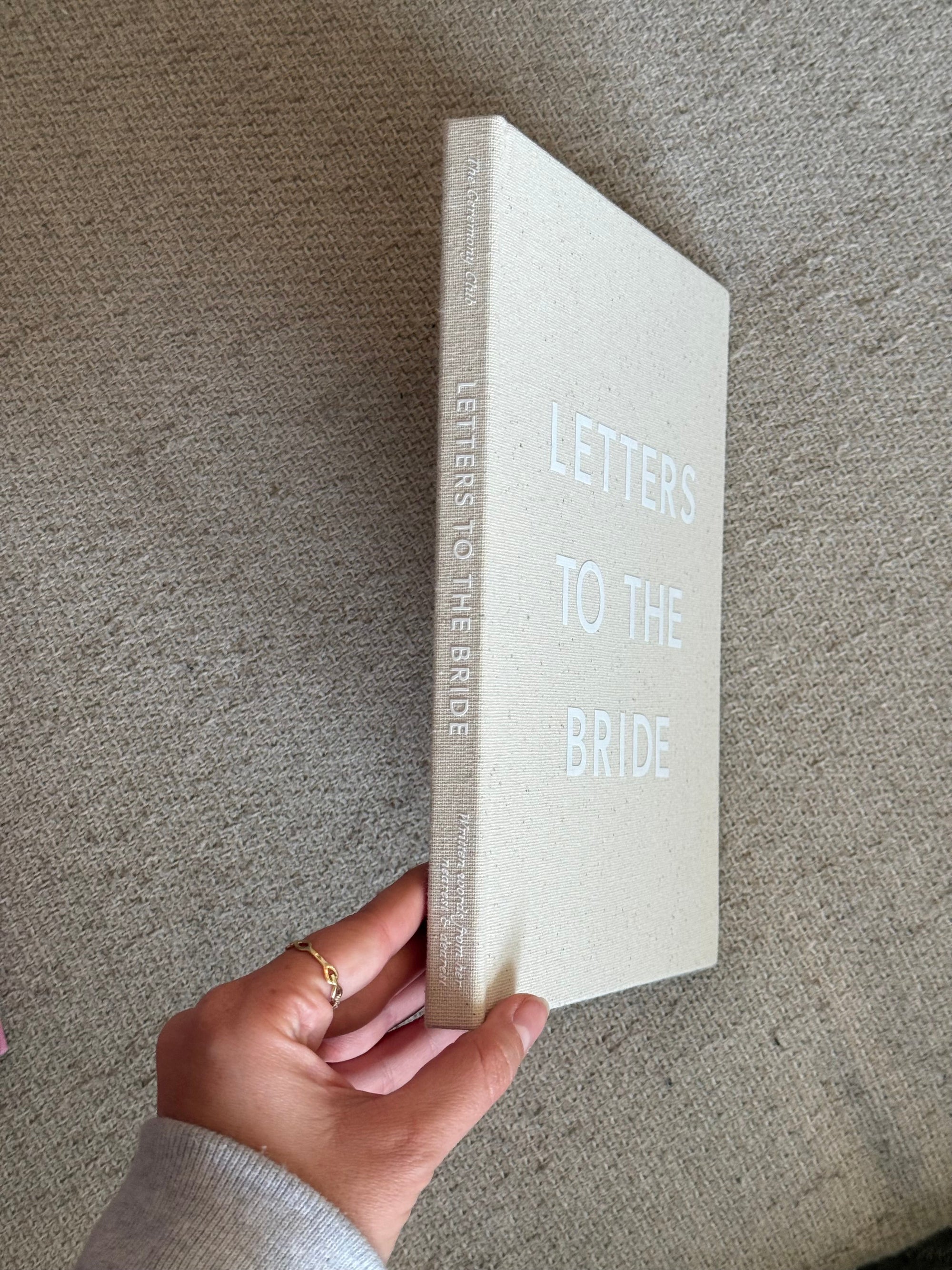 Letters to the Bride Book in Classic Linen
