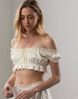 Luna Bralette in Antique Ivory